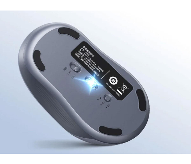 UGREEN Myszka bezprzewodowa M556 2.4G + BT szara + bateria AA - 1501507 - zdjęcie 5